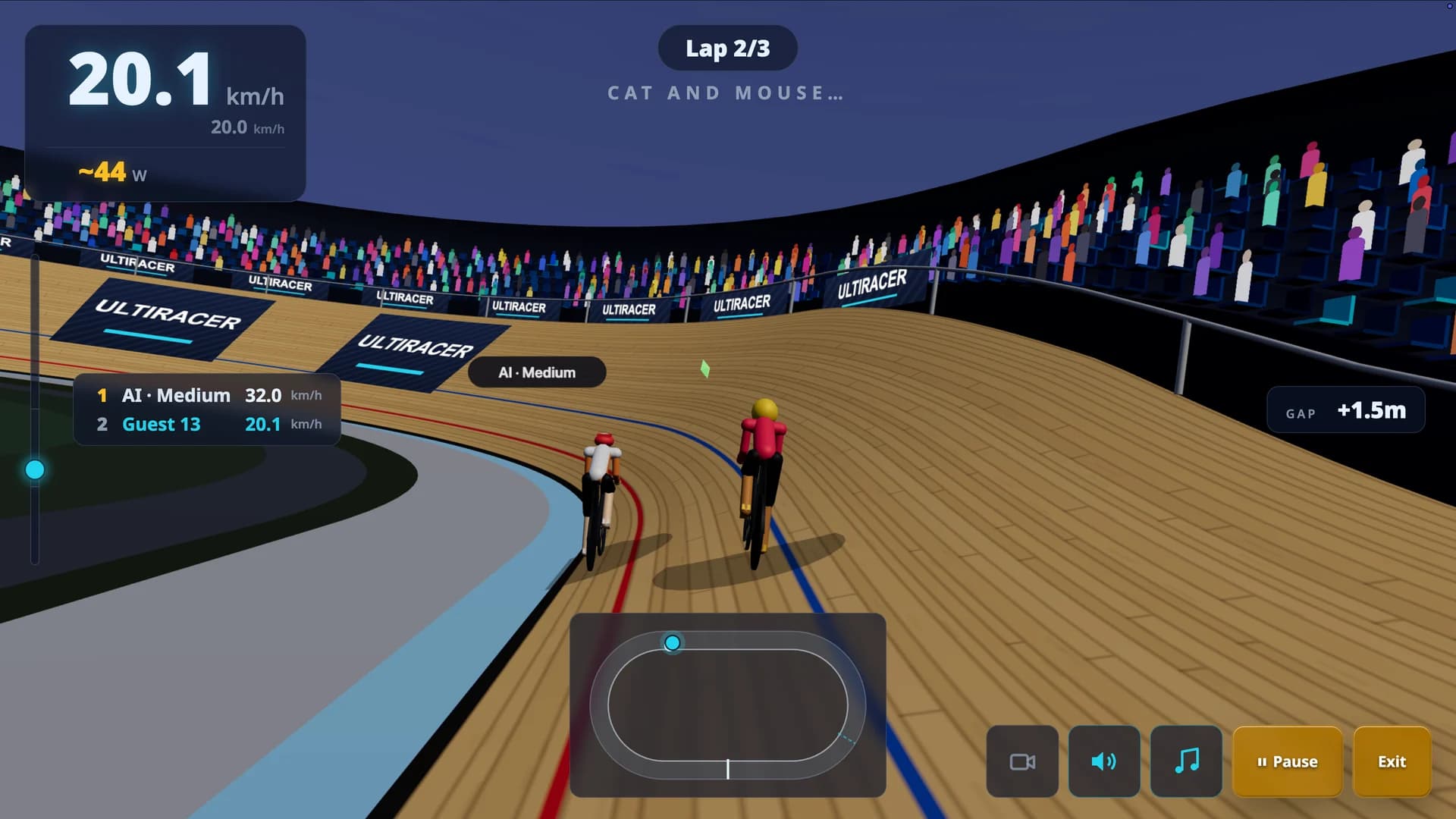 Match Sprint — track-stand standoff on the 250 m oval