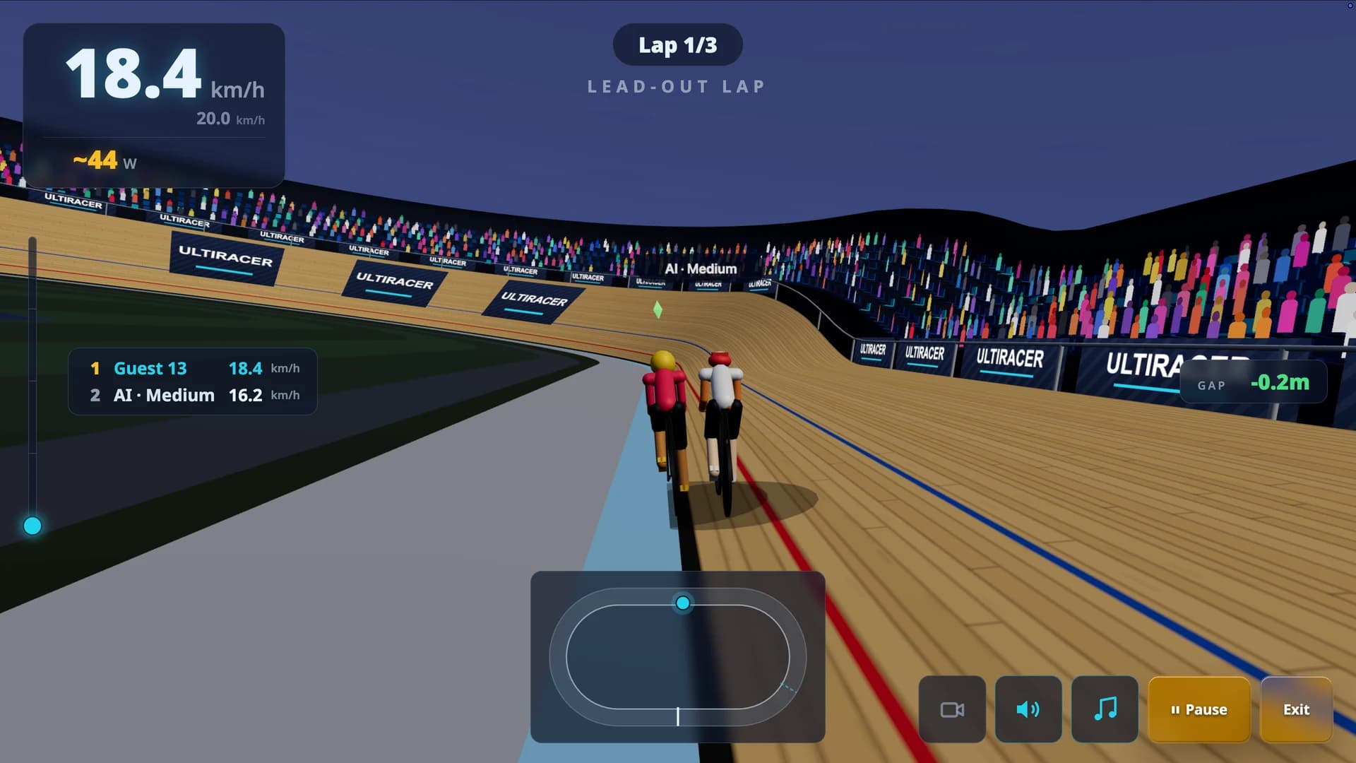 AI field — attack and lane-defense moment