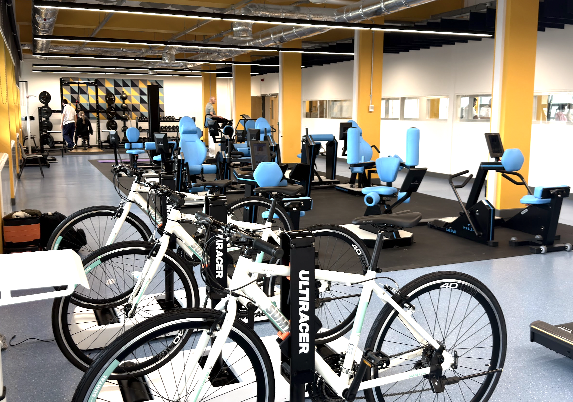 Entrenadores Ultiracer en el centro de rehabilitación Movewell, University of Birmingham